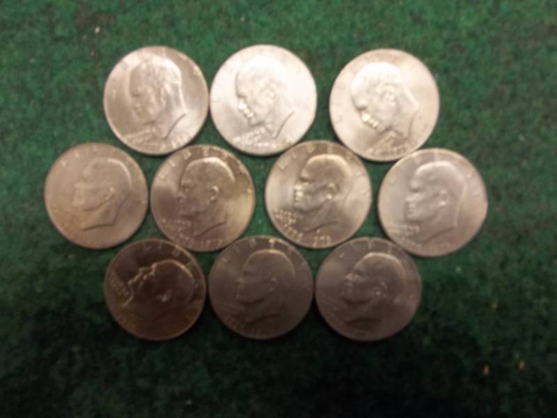 10 Bicentennial Ike Dollars
