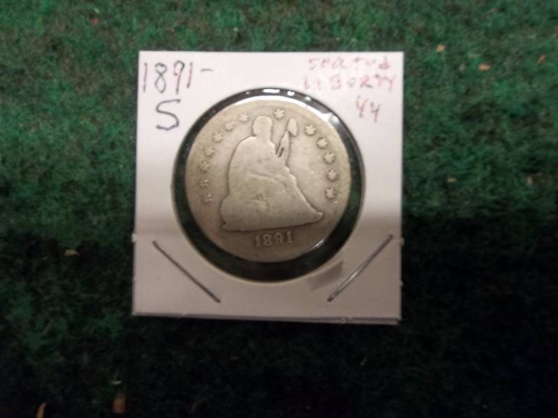 1891 S Seated Liberty Quarter