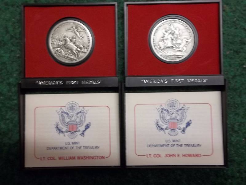 Pair Of Americas First Commemorative Coins