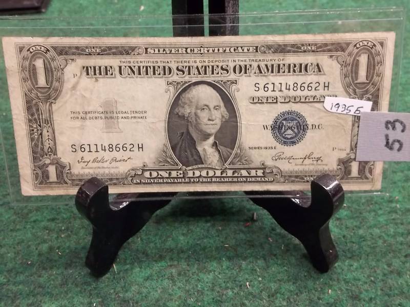 US $1 Silver Certificate Series 1935 E