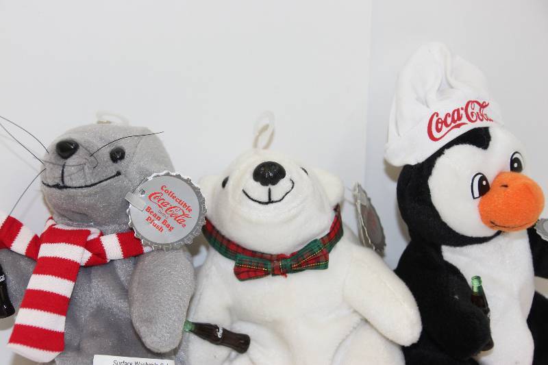 lot 18 image: Coca Cola Collectible Bean Bag Plush