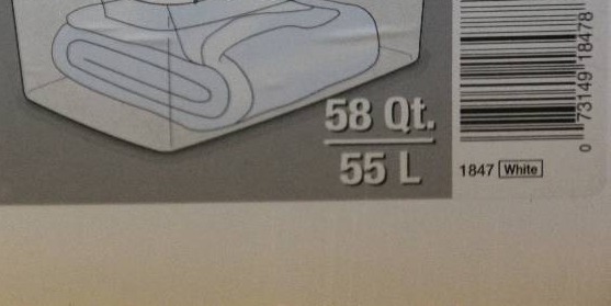 lot 29 image: Plastic Storage Tub