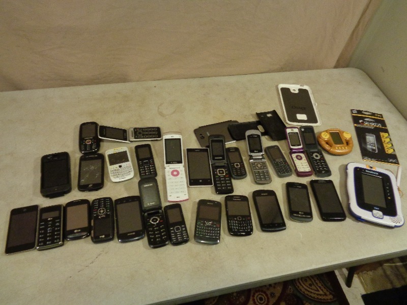 Assorted Cell Phones and Ipod