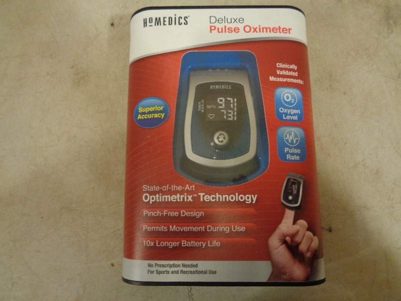 New Homedics Deluxe Pulse Oximeter