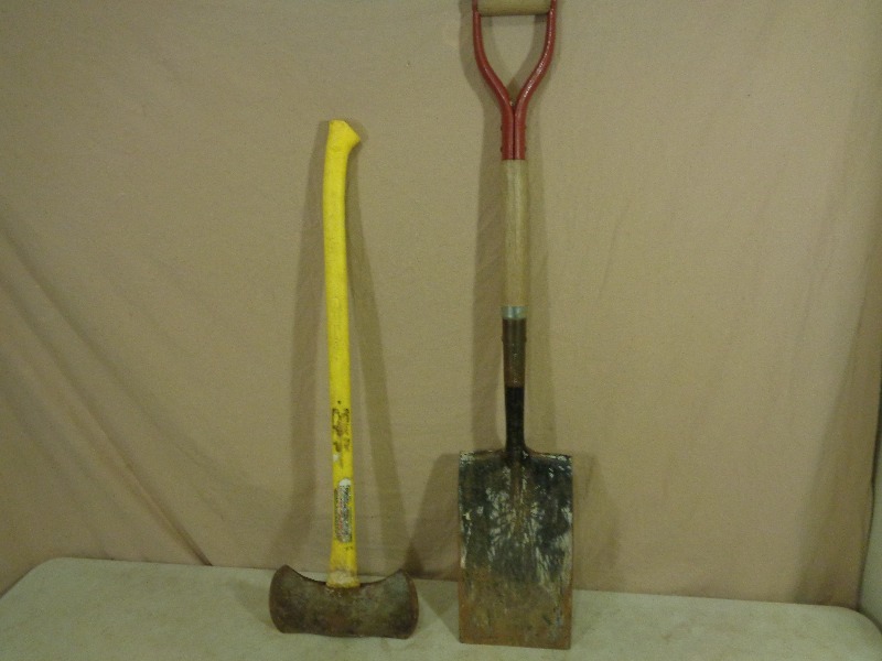 Double Sided Axe and Shovel