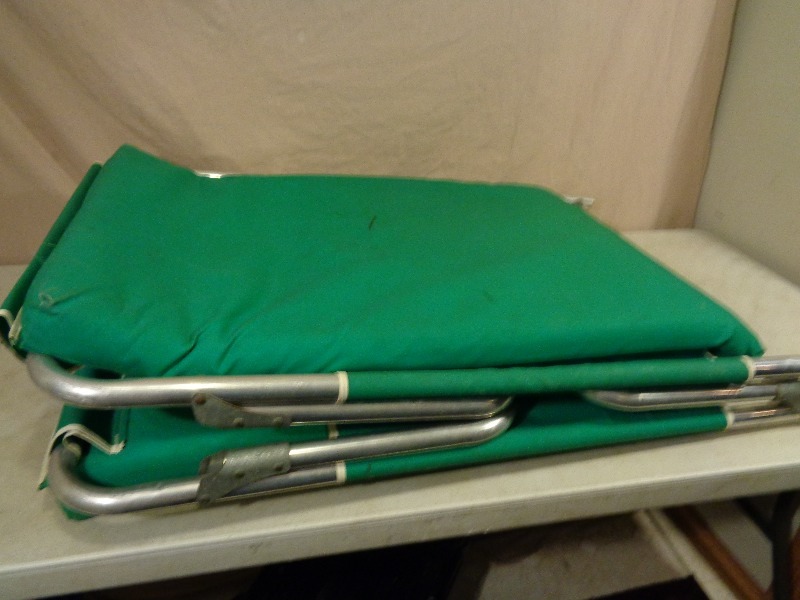 Camping Cot with Pad