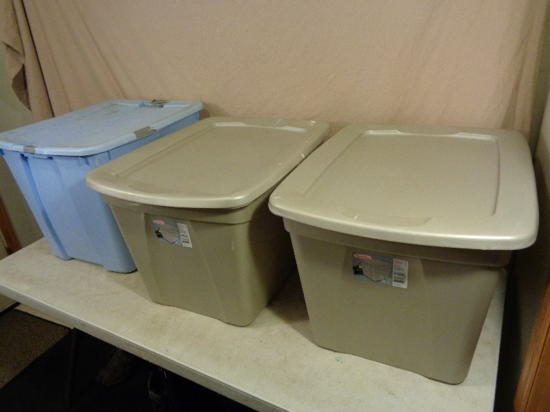 3 Totes with Lids
