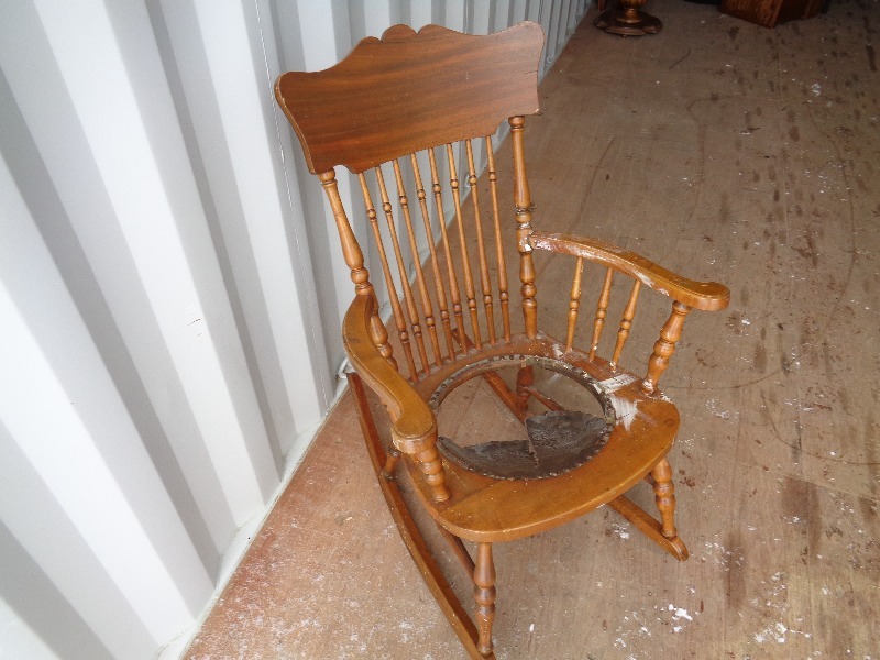 Old Wood Rocking Chair