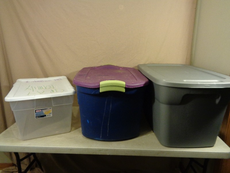 3 Totes with Lids
