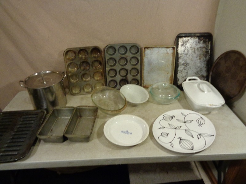 Pans, Pot, Pyrex, and More