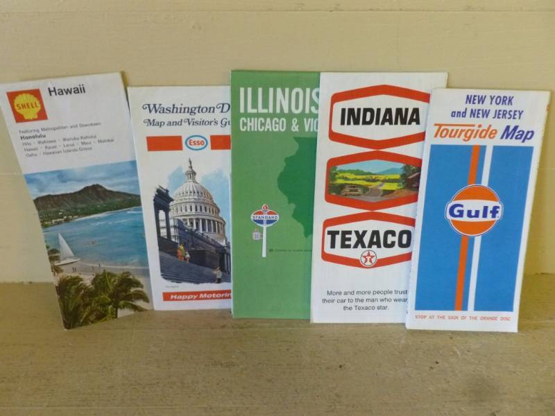 Vintage Road Maps