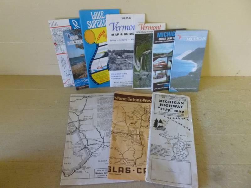 Vintage Road Maps
