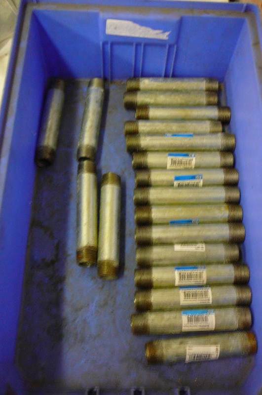 34 x 6 Galvanized Nipple 34 x 4 12 galvanized nipple