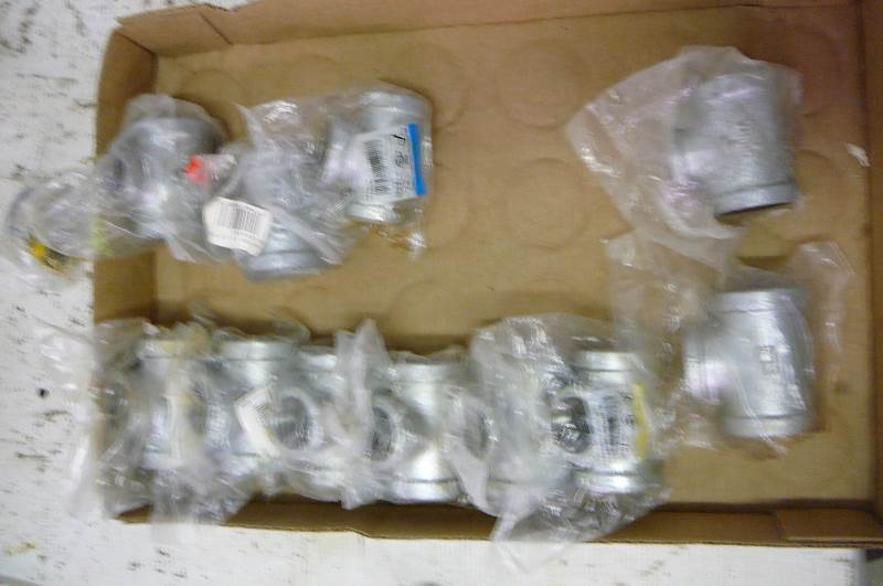 1 x 1 x 34 galvanized reducing tee 7 count  1 x 1 x 12 Galvanized Reducing Tee 4 count