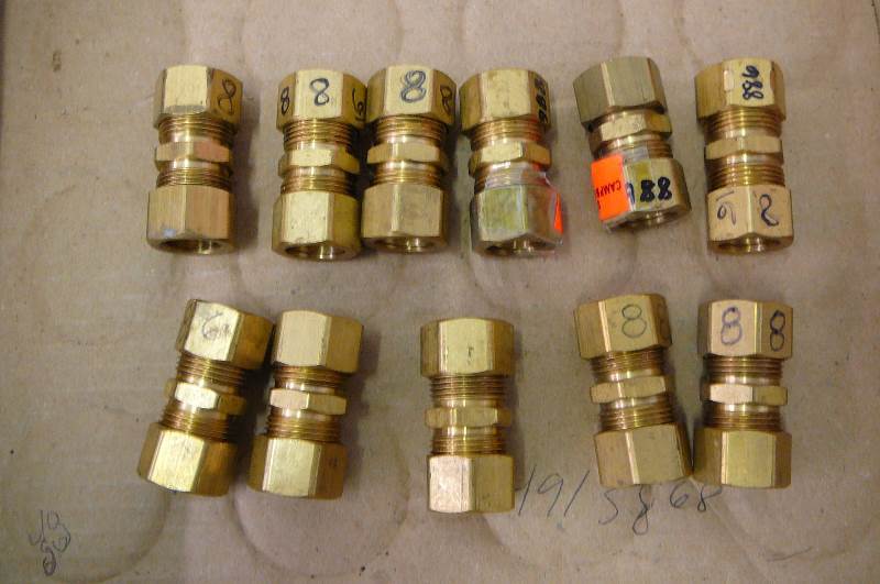 Brass 58 Union Compression 11 Count