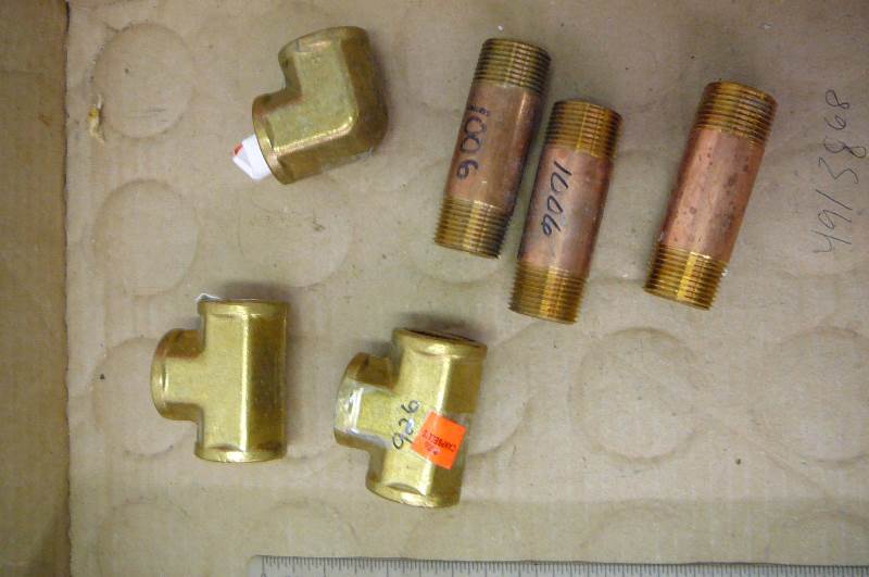 34  Brass Tee Elbows Nipples