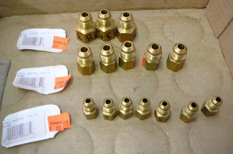 Female Adaptor 38 x 38 3 count  38 x 14 5count 14 x 18  7 count