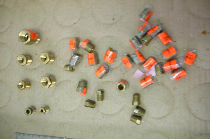 Brass Male Nuts 36 count
