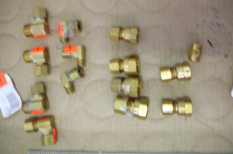 Elbows 38 x 38  14 x 14 Adaptors 14 count