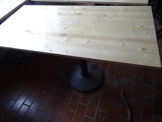 lot 30 image: 48 X 24 Metal Framed Table