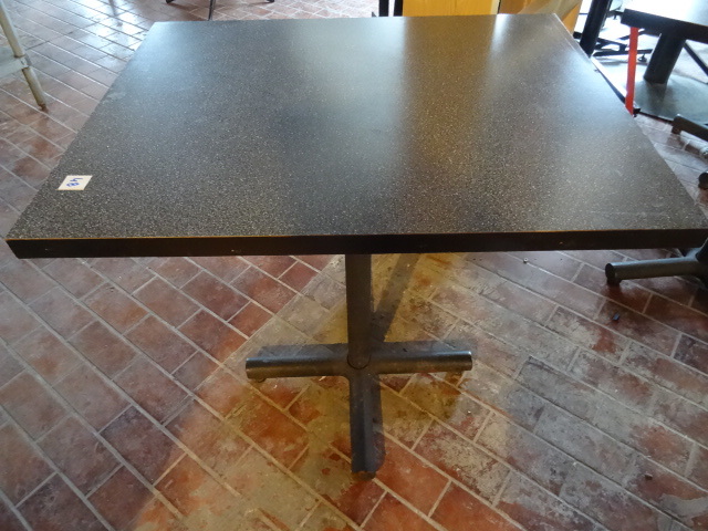 lot 36 image: 30 X 24 Metal Base Table