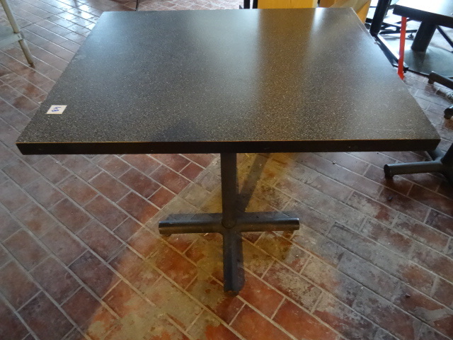 lot 40 image: 30 X 24 Metal Base Table