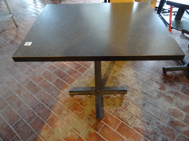 lot 42 image: 30 X 24 Metal Base Table