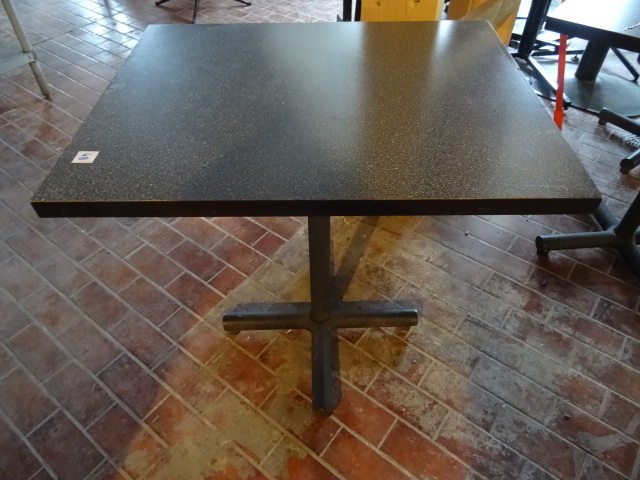 lot 43 image: 30 X 24 Metal Base Table