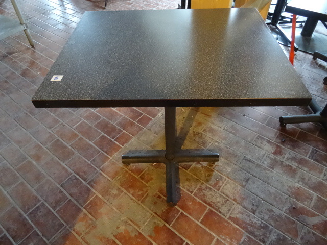 lot 46 image: 30 X 24 Metal Base Table