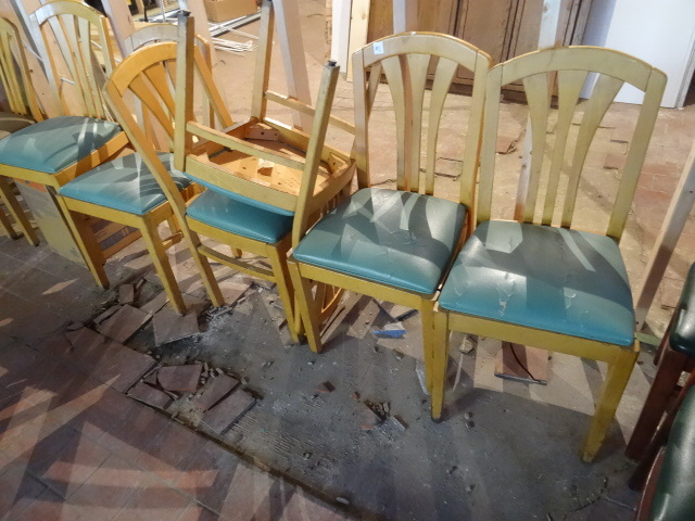 lot 92 image: 6 Wood Framed Chairs