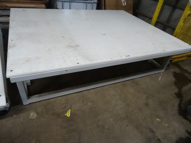 Metal Framed Table with Poly Top