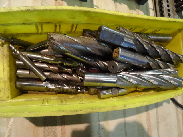Bin Full of Misc End Mills