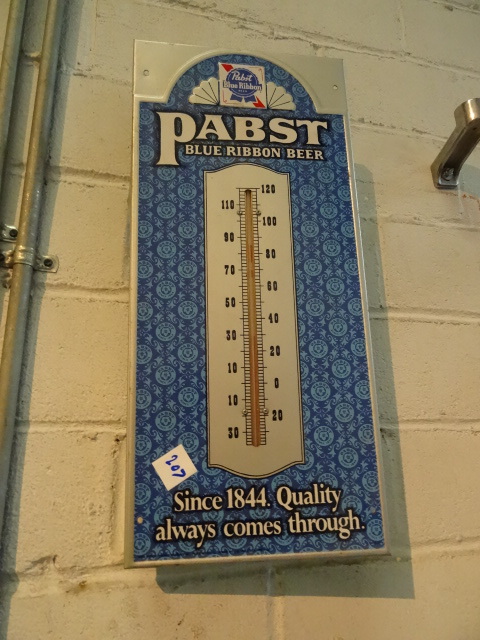 Pabst Metal Thermometer
