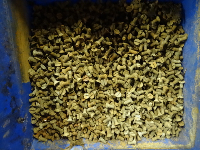 Flathead Screws They Have Been Wet