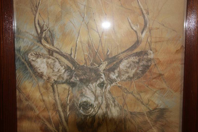 lot 8 image: Deer Print Silent Buck by K. Maroon 1978