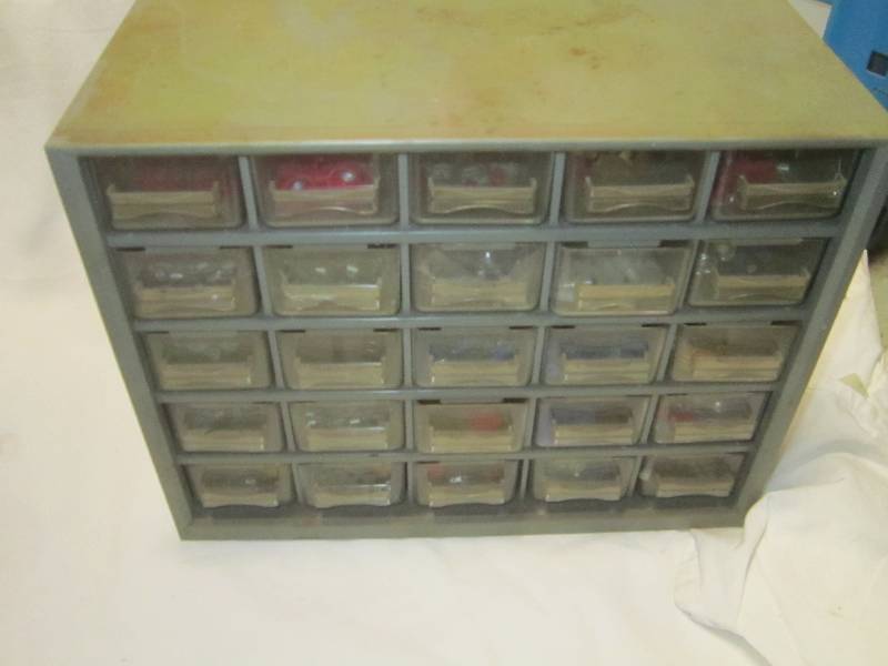25 DRAWER ORGANIZER WITH CONTENTS