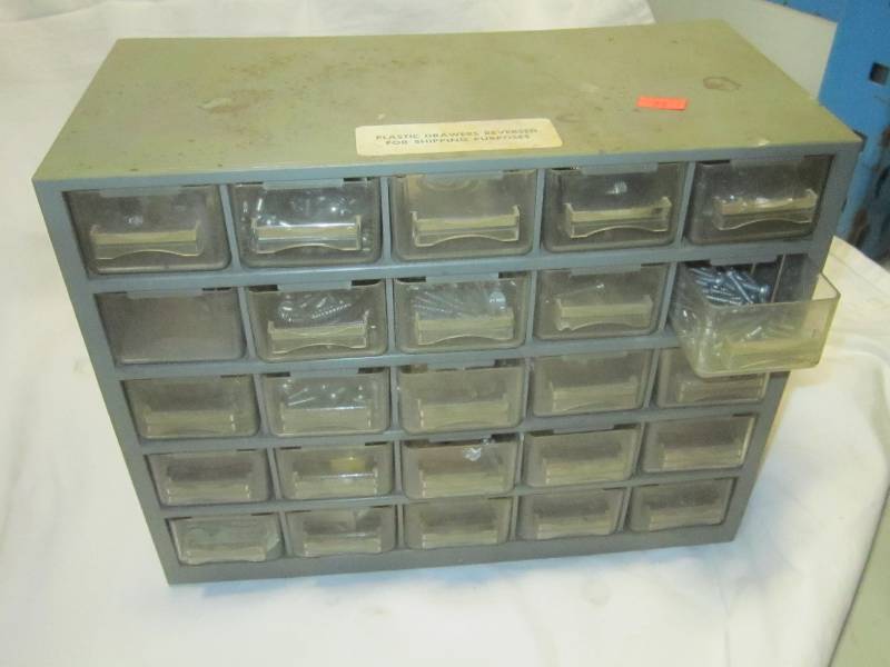 25 DRAWER ORGANIZER WITH CONTENTS