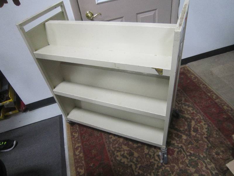 ROLLING BOOK CART - LIBRARY