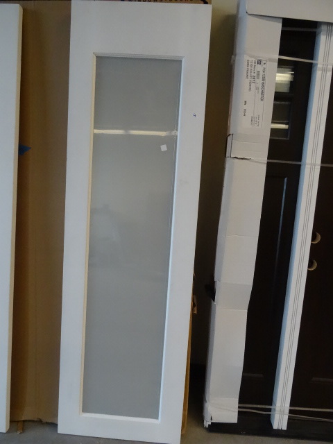 24 X 80 Wood Door with Glass New