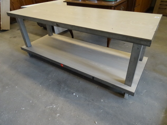 Metal Framed 2 Tier TableBench