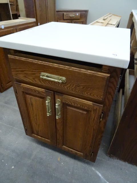 Oak Wood Cabinet with Counter Top