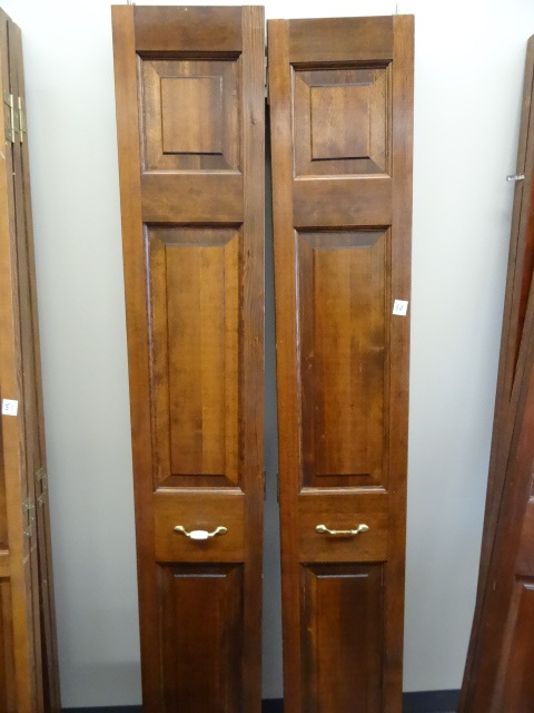2 Oak Bifold Doors Each Door is 24 X 80