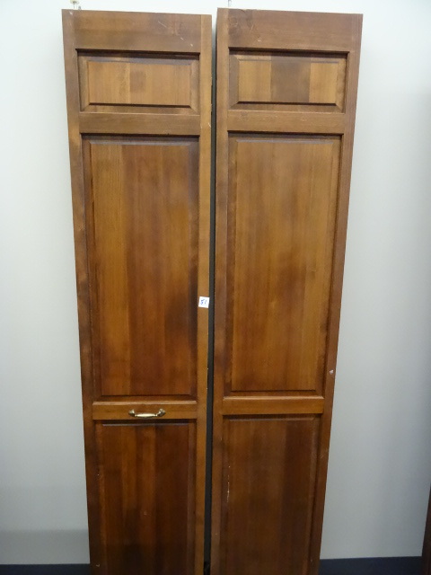 2 Oak Bifold Doors Each Door is 30 X 79
