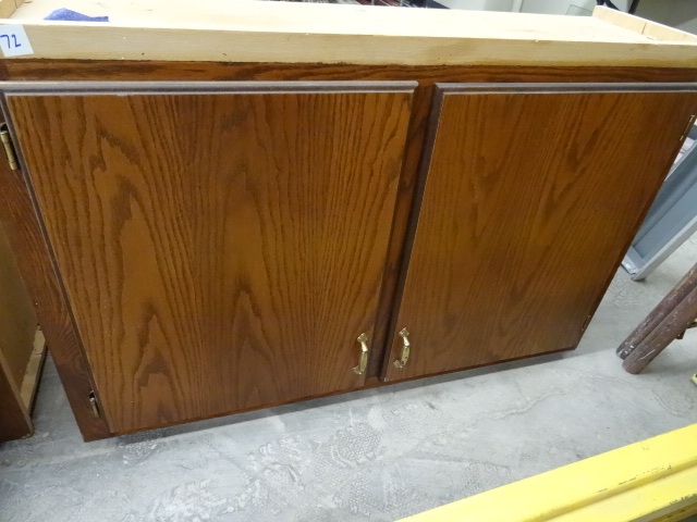 2 Door Oak Wood Wall Cabinet