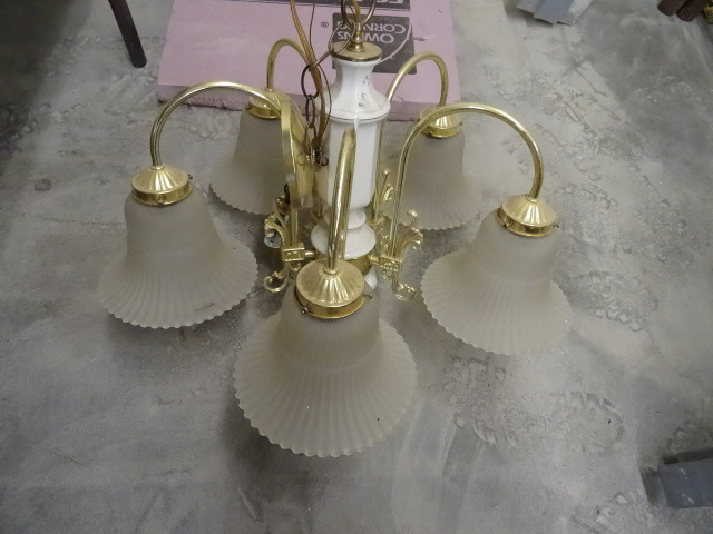 Vintage Brass Chandelier