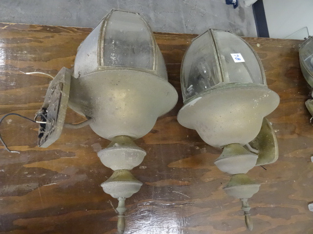 2 Brass Exterior Lights