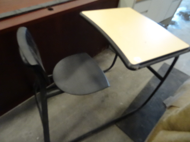 Metal Framed School Desk