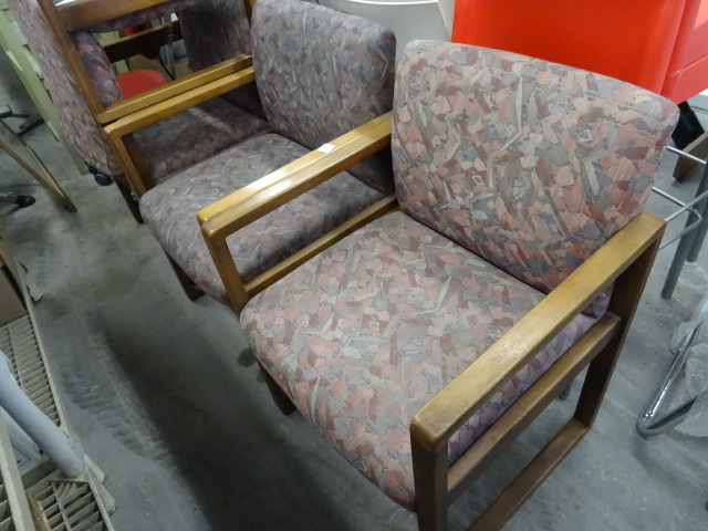 4 Matching Wood Framed Side Chairs