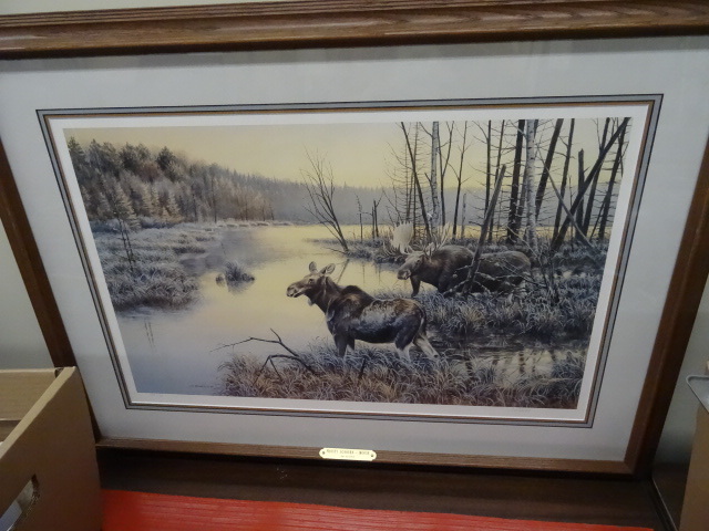 Frosty Sojourn Moose Print