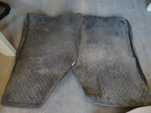2 Black Truck Floor Mats